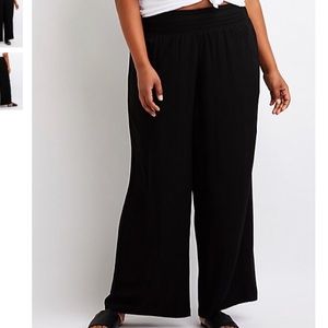 Black wide leg pants